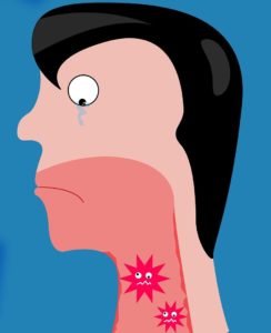 link of sore throat tonsillitis and tonsil stones